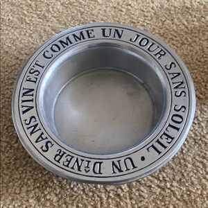 French Pewter Wine Coaster